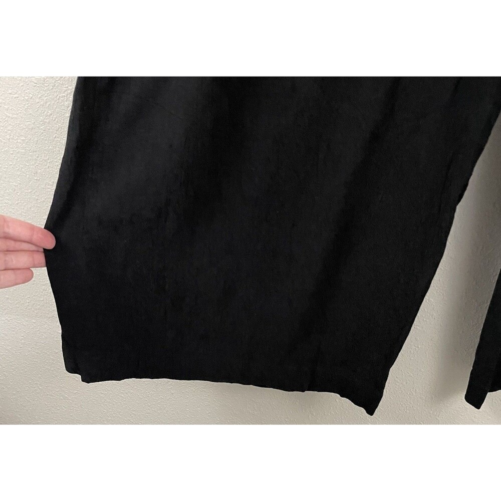 The Odells Womens L Black Cummerbund Wide Leg Pants - Picture 3 of 8